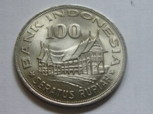 Indonezijos 100 rupijų moneta 1978 m., būklė 1-
