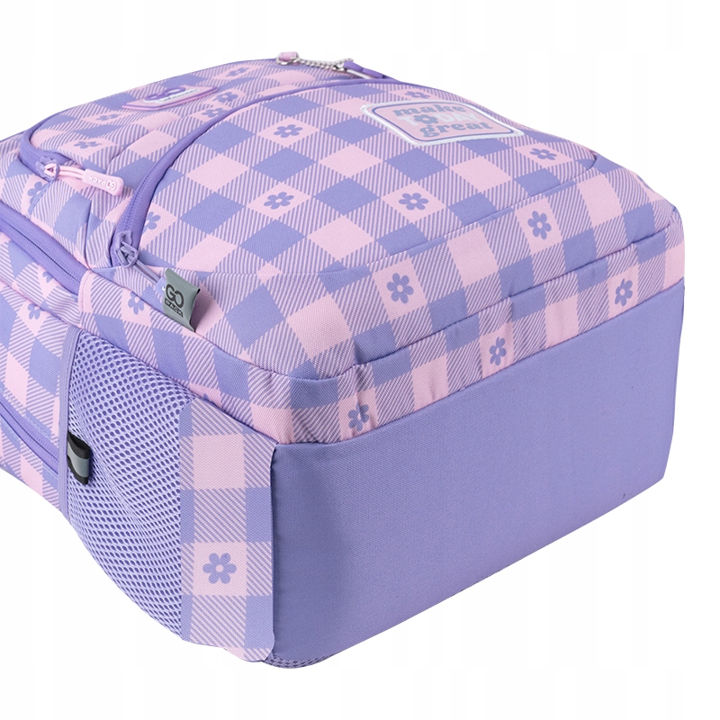 0976409e4496b5ef5e4c42dd3a05 belsilt Mokyklinė kuprinė paaugliui GoPack rožinė ir violetinė 17 l A4 formatui