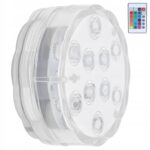 16kolorowalampaLEDdobasenuoprzekatnej7cm28calaLampa1P belsilt Lauko baseinas su LED