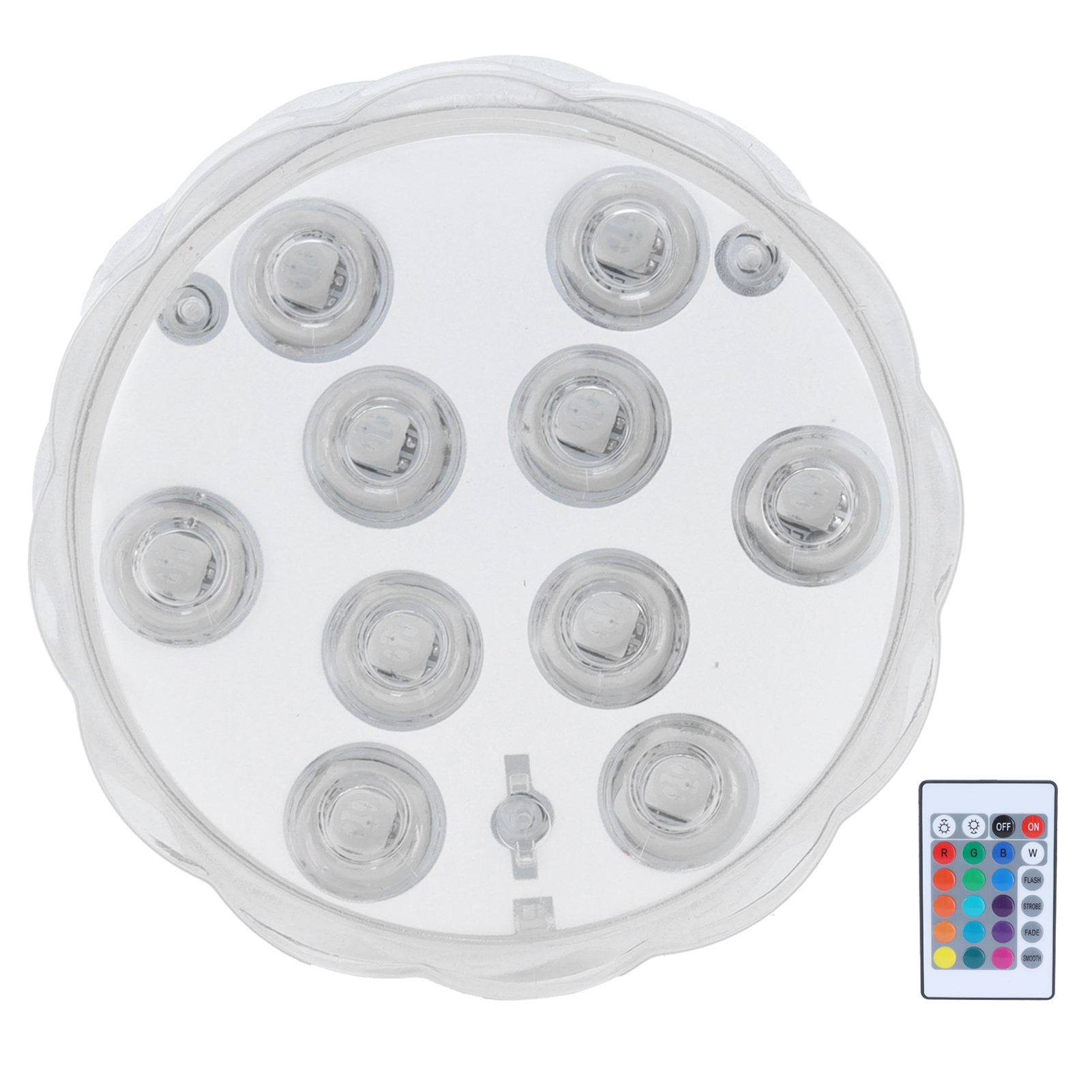 16kolorowalampaLEDdobasenuoprzekatnej7cm28calaLampa1PMarkabezmarki belsilt Lauko baseinas su LED