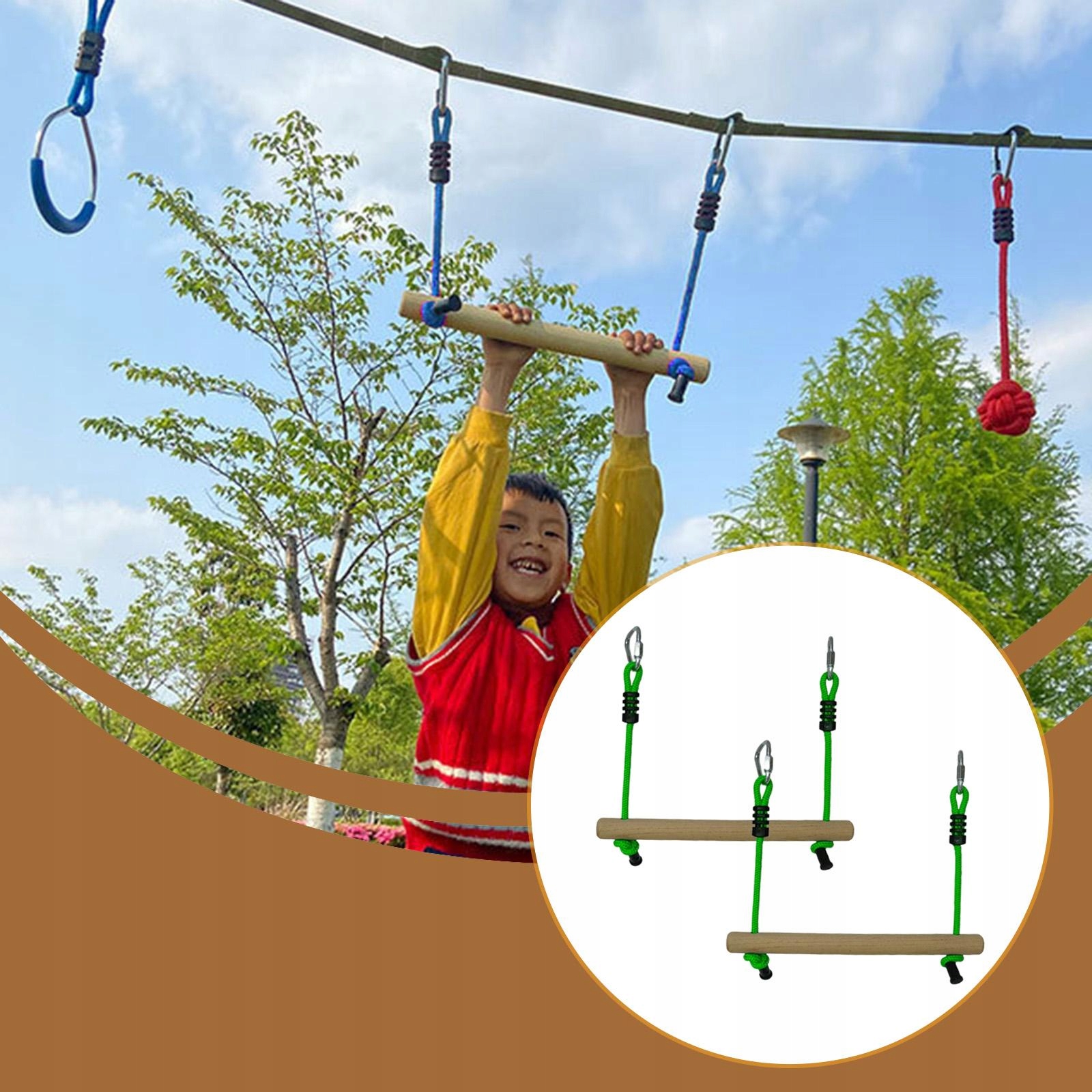 Sūpynių tvirtinimo priedas iki 120 kg žalios для vaikų žaidimų