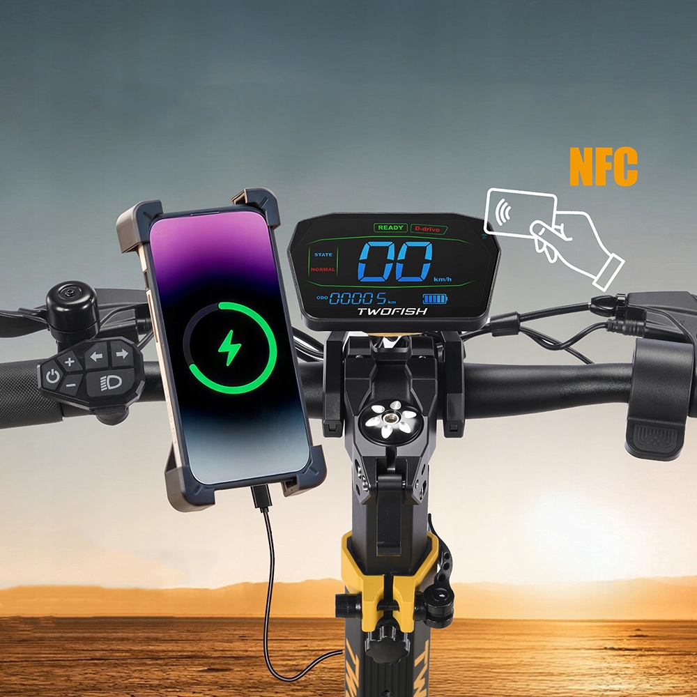 2026HULAJNOGAELEKTRYCZNATERENOWATW3PRO1640W223Ah10NFC90KMMarkaIWAFO belsilt 2026 Elektrinis paspirtukas bekelės TW 3PRO 1640 W2 23 Ah 10 NFC 90 km
