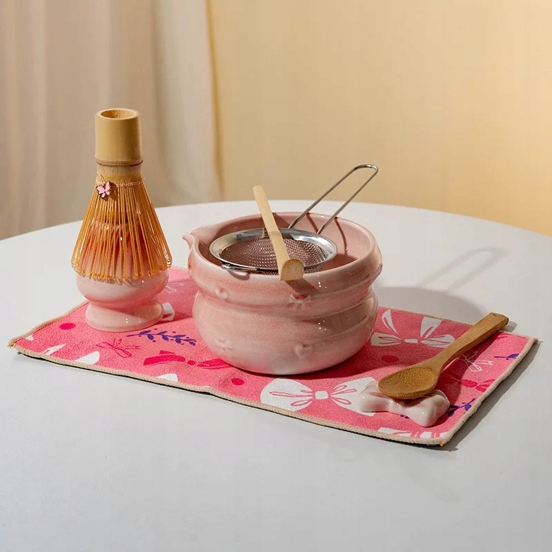 Dovanų matcha rinkinys su chashaku šaukšteliu