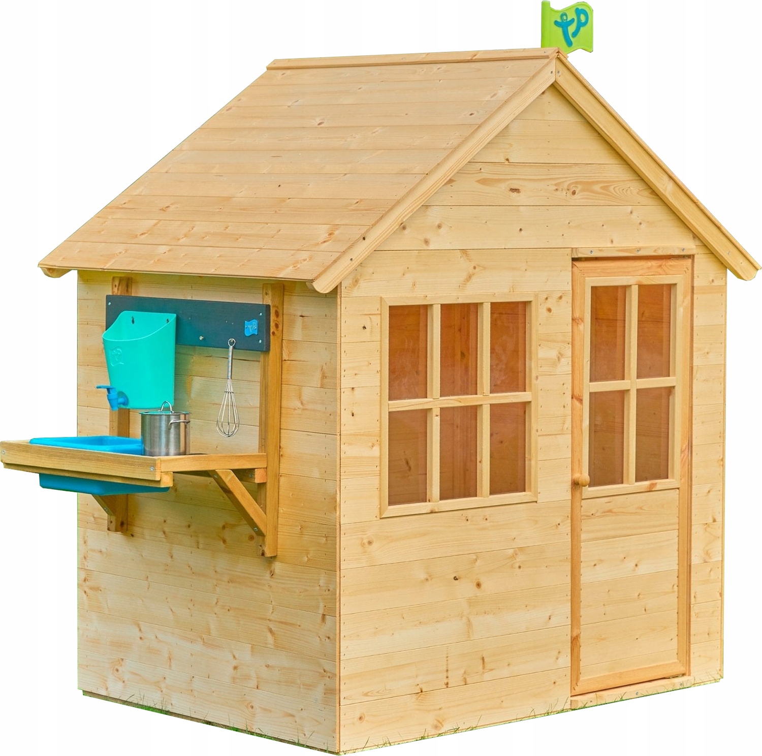 Medinis vaikų žaidimų namelis TP Toys 146 cm papildoma komplektacija