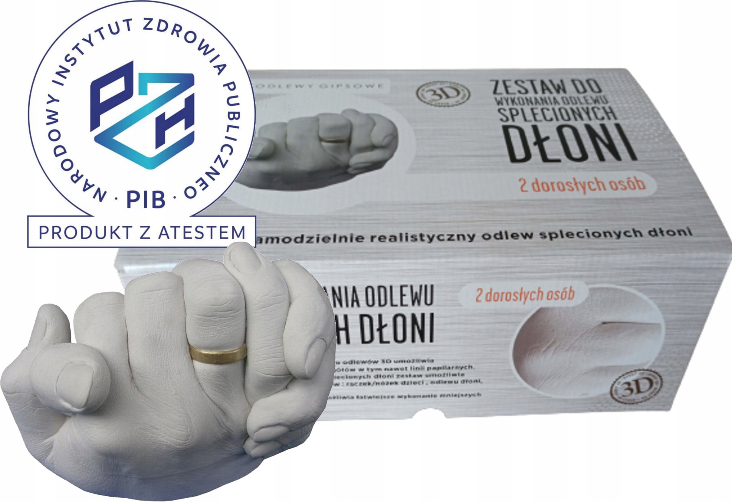 374ea5a44580ac624b1d906484e9 belsilt 3D susikibusių rankų liejimo rinkinys 2 suaugusiems asmeniškam prisiminimui