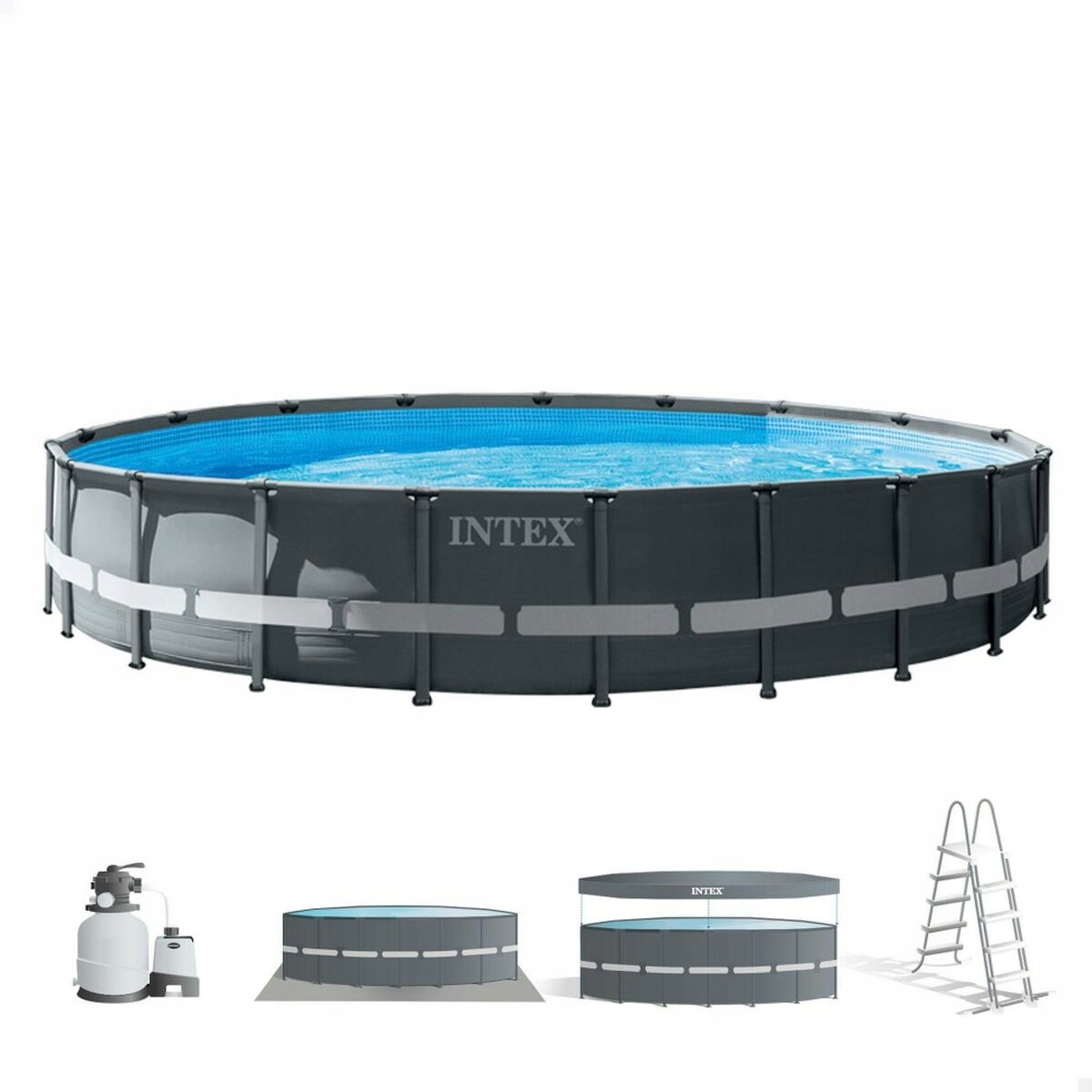 42c46cf046e69d8020fb37b68339 belsilt Karkasinis lauko baseinas Intex 610×122 cm su kopėtėlėmis rinkinys 26334 variantas 6