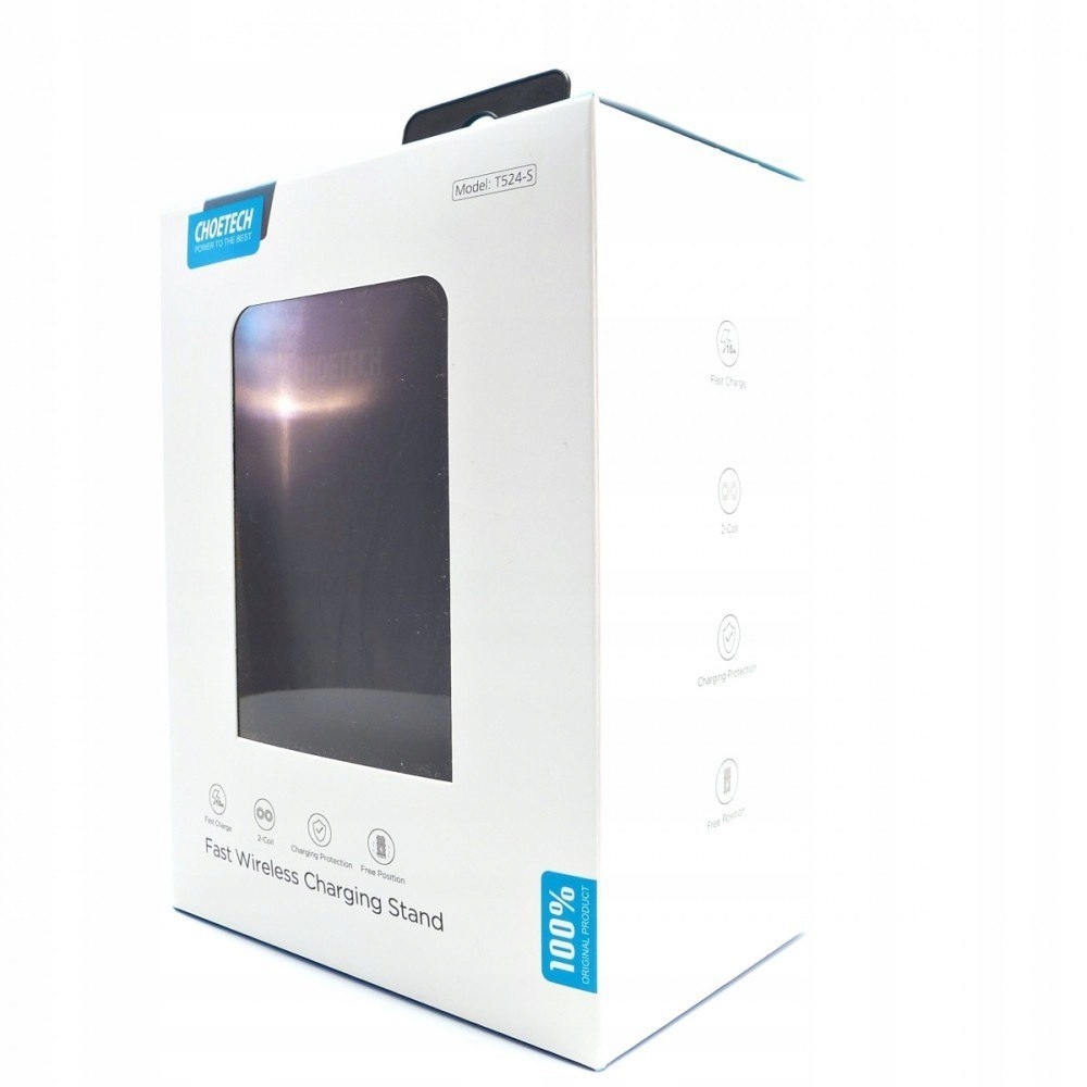 Choetech T524-S Black belaidis įkroviklis 10W internetu