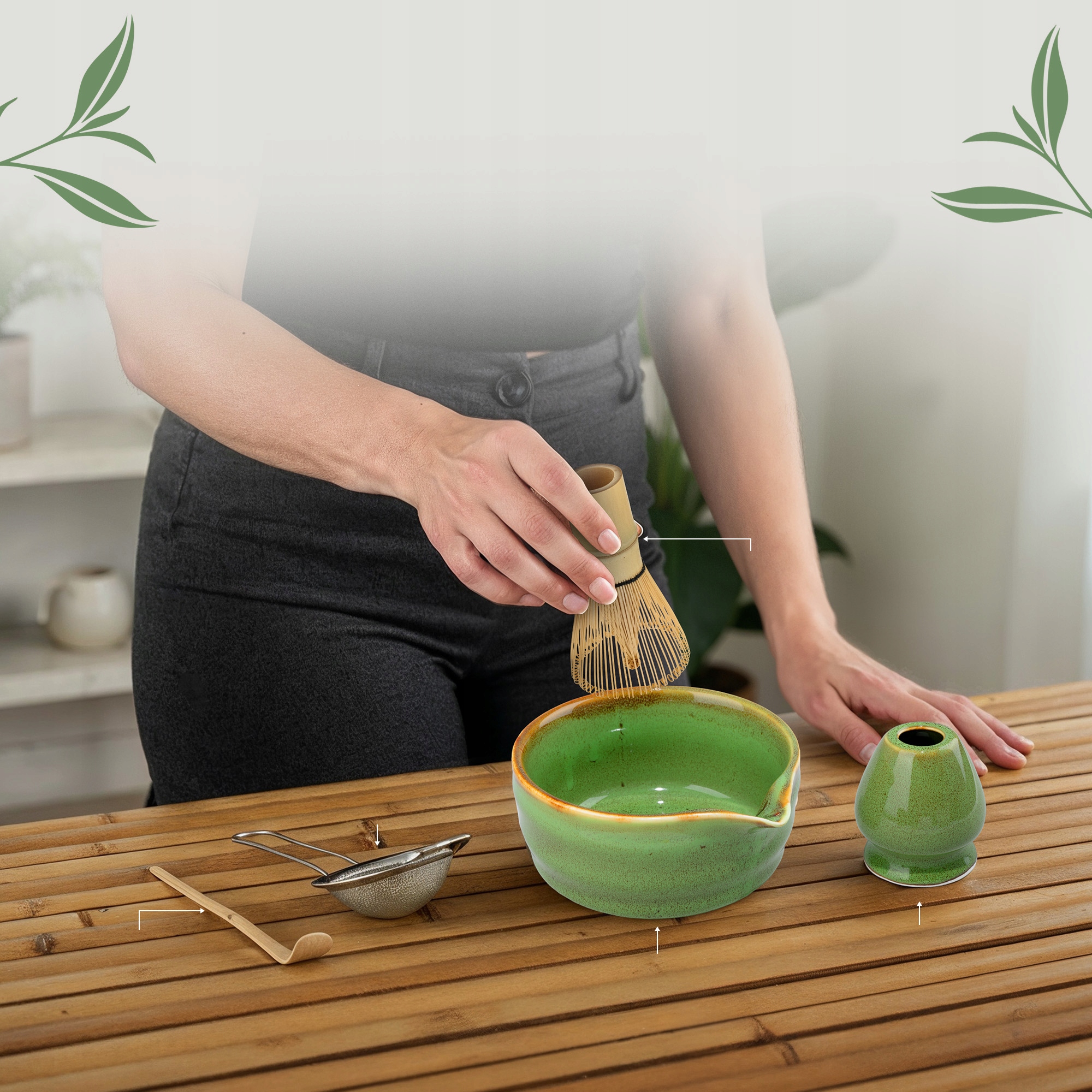 4def5bf84888b4b591d4c575c775 belsilt Startinis matcha rinkinys žalias su chasen šluotele internetu