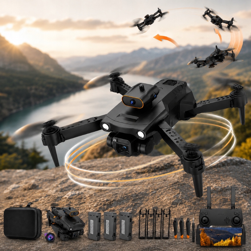 Rinkinys Dronas su kamera zt-f dėklas WiFi dla vaikams LED wytrzymały 3 baterijos – papildomas komplektas 8
