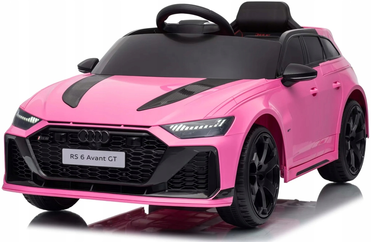 AUDIRS6GTAVANT4x4EVASKORAAutonaakumulator12v9ahBluetoothKolorczarnyczerwonyrozowyszary belsilt Audi RS6 GT Avant 4X4 elektrinis automobilis vaikams 12V