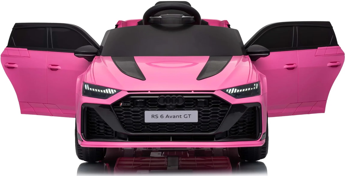 AUDIRS6GTAVANT4x4EVASKORAAutonaakumulator12v9ahBluetoothMaksymalneobciazenie35kg belsilt Audi RS6 GT Avant 4X4 elektrinis automobilis vaikams 12V