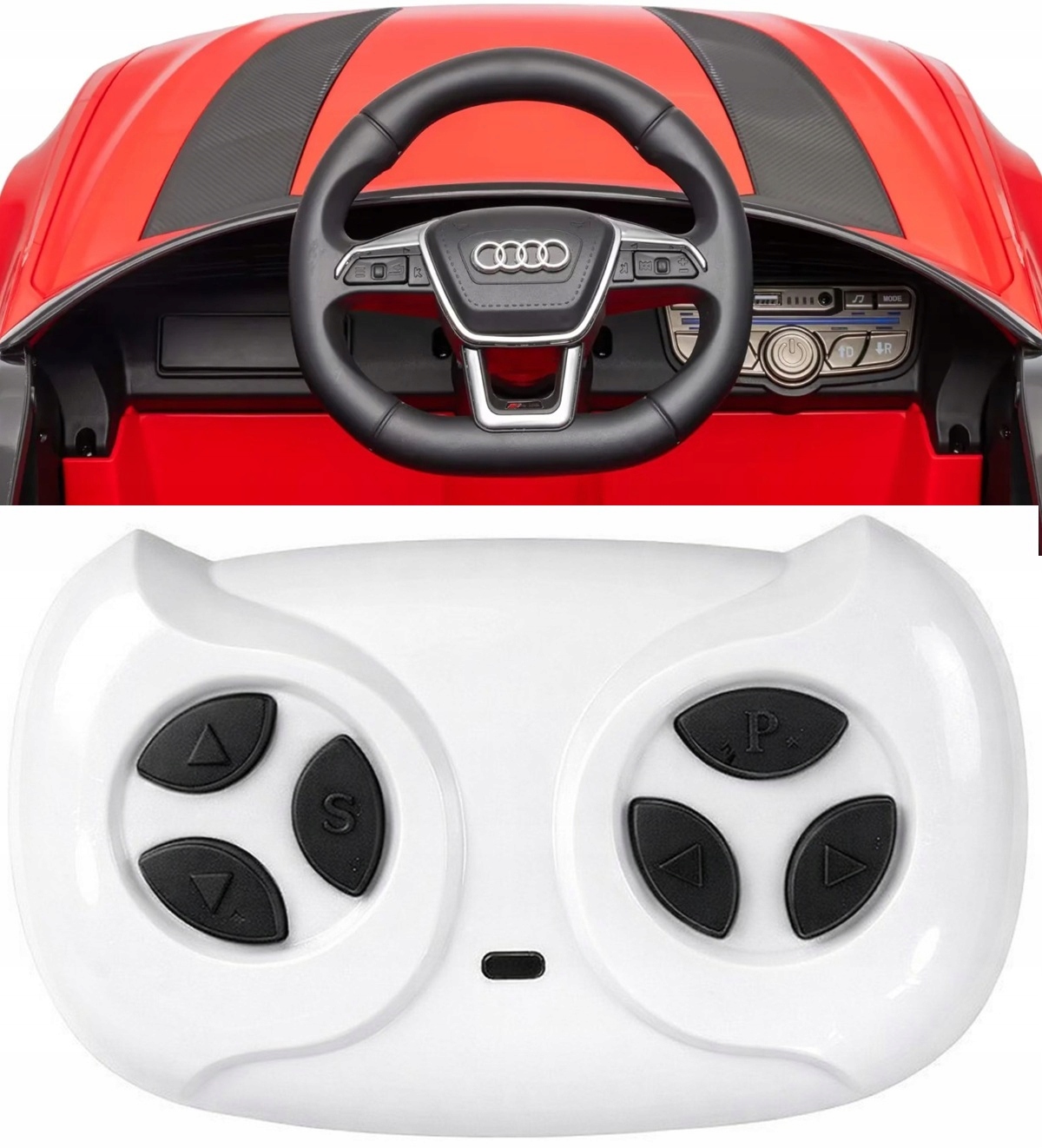 AUDIRS6GTAVANT4x4EVASKORAAutonaakumulator12v9ahBluetoothZawierabaterietak belsilt Audi RS6 GT Avant 4X4 elektrinis automobilis vaikams 12V