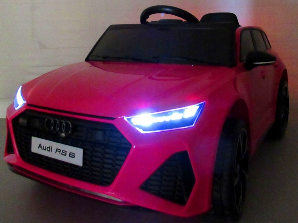 AUDIRS6GTpAutonaakumulatorEVASKORAPilotAkumulatorlitowojonowyMaksymalneobciazenie30kg belsilt Audi RS6 GT P elektrinis automobilis vaikams su nuotoliniu pultu