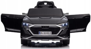 Audi SQ8 4X4 EVA eko odos sėdynė elektrinis automobilis vaikams 12 V 7 Ah nuotolinio valdymo pultas 24G LED