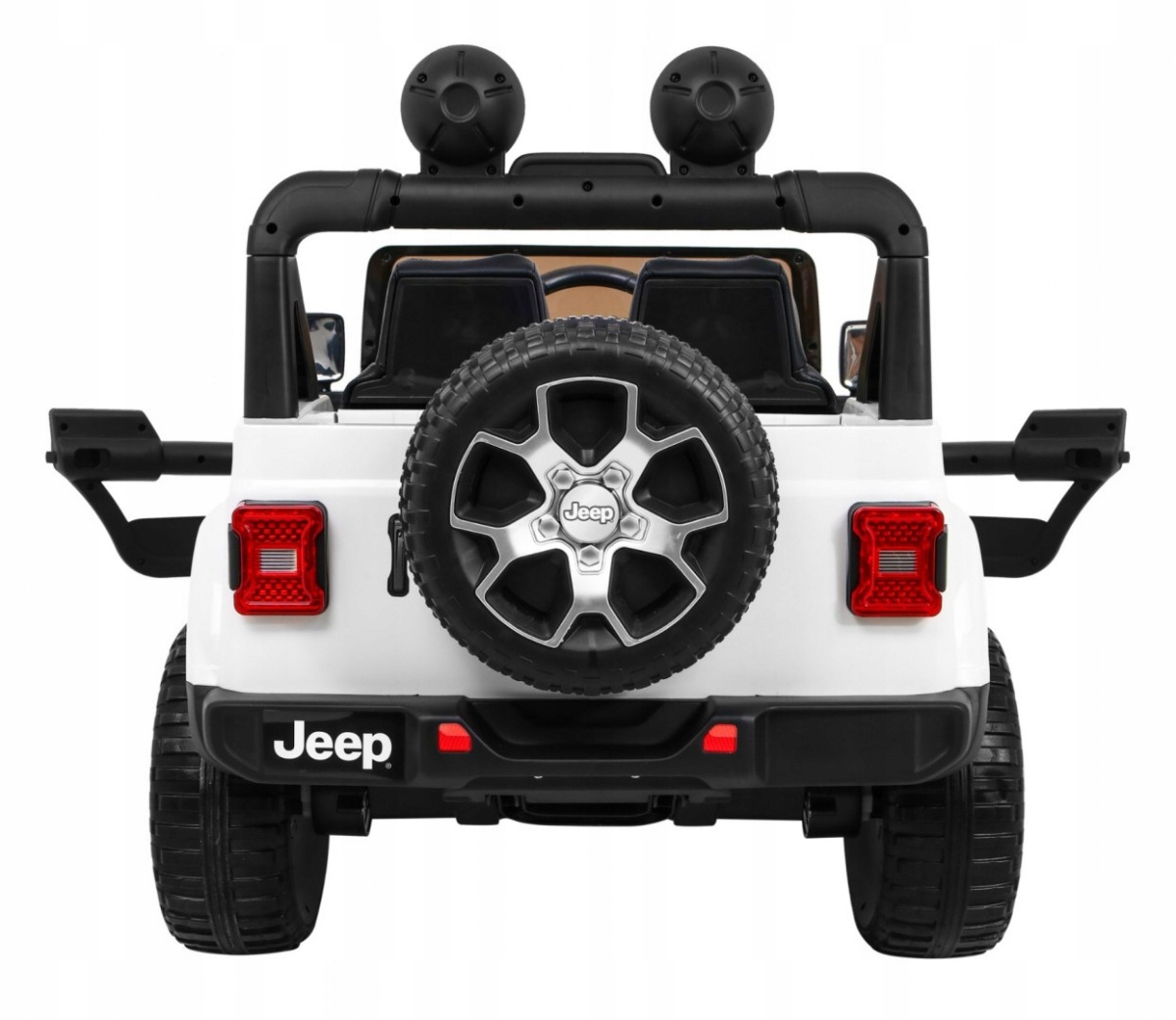 AUTONAAKUMULATORJEEPWRANGLERRUBICON4X414Ah4x45WPILOTPOKROWIECDlugoscpojazdu126cm belsilt Elektrinis automobilis vaikams Jeep Wrangler Rubicon 4X4 14Ah