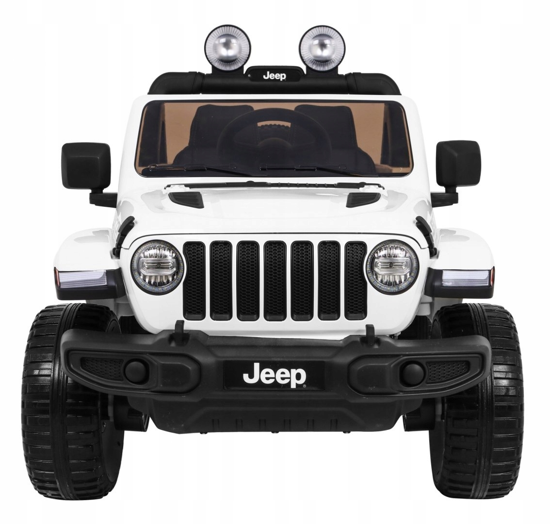 AUTONAAKUMULATORJEEPWRANGLERRUBICON4X414Ah4x45WPILOTPOKROWIECKolorbialy belsilt Elektrinis automobilis vaikams Jeep Wrangler Rubicon 4X4 14Ah