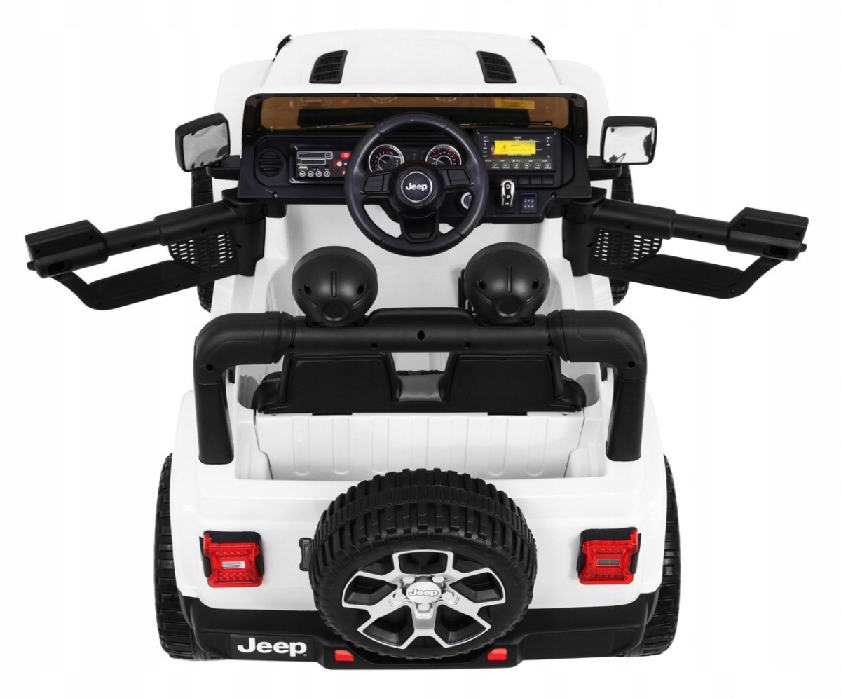 AUTONAAKUMULATORJEEPWRANGLERRUBICON4X414Ah4x45WPILOTPOKROWIECSzerokoscpojazdu70cm belsilt Elektrinis automobilis vaikams Jeep Wrangler Rubicon 4X4 14Ah