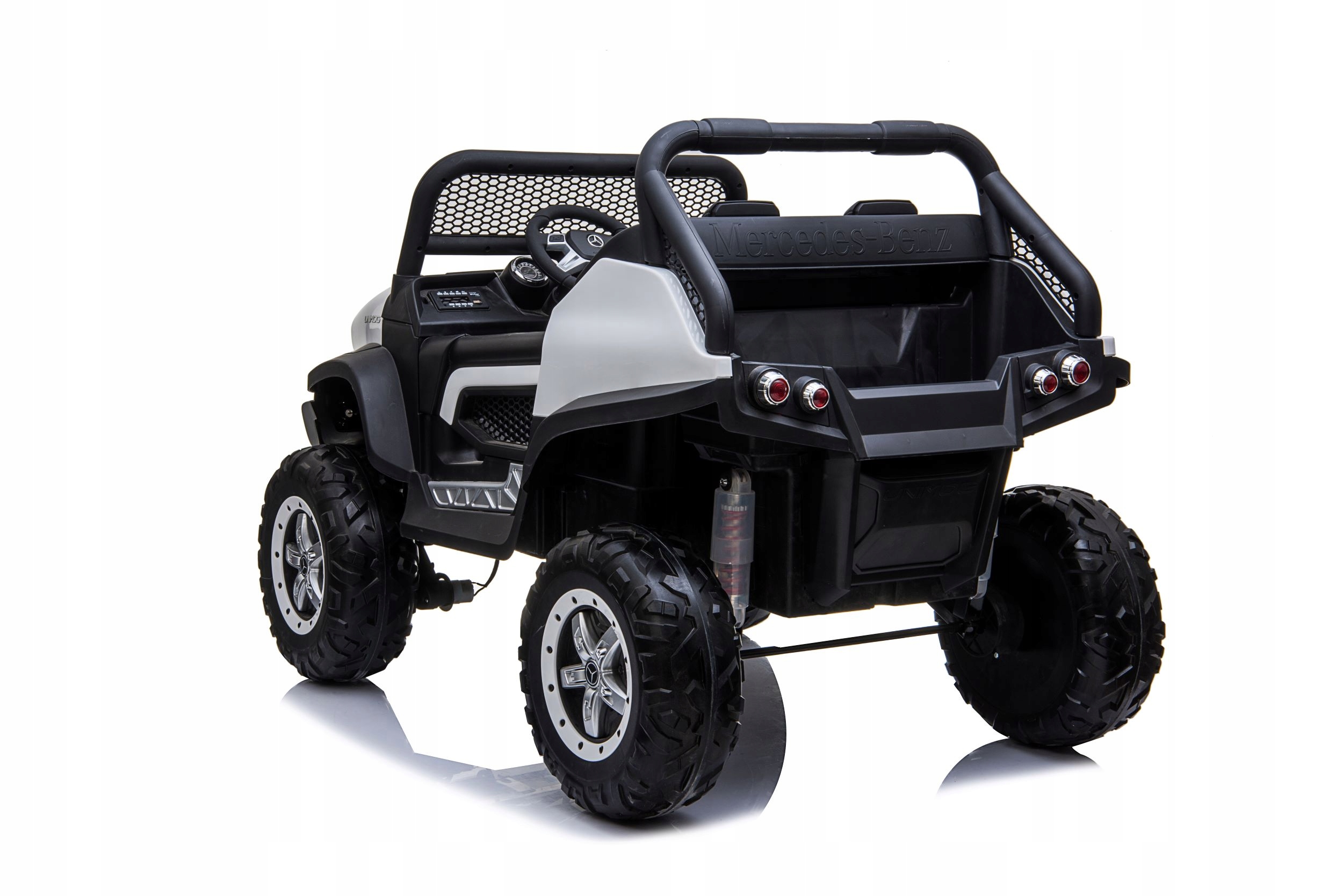 AUTOnaakumulatorMERCEDESUNIMOGXXL4x412V14Ah4SILNIKICertyfikatyopinieatestyCEEN71 belsilt Elektrinis automobilis vaikams Mercedes Unimog XXL 4x4 12V