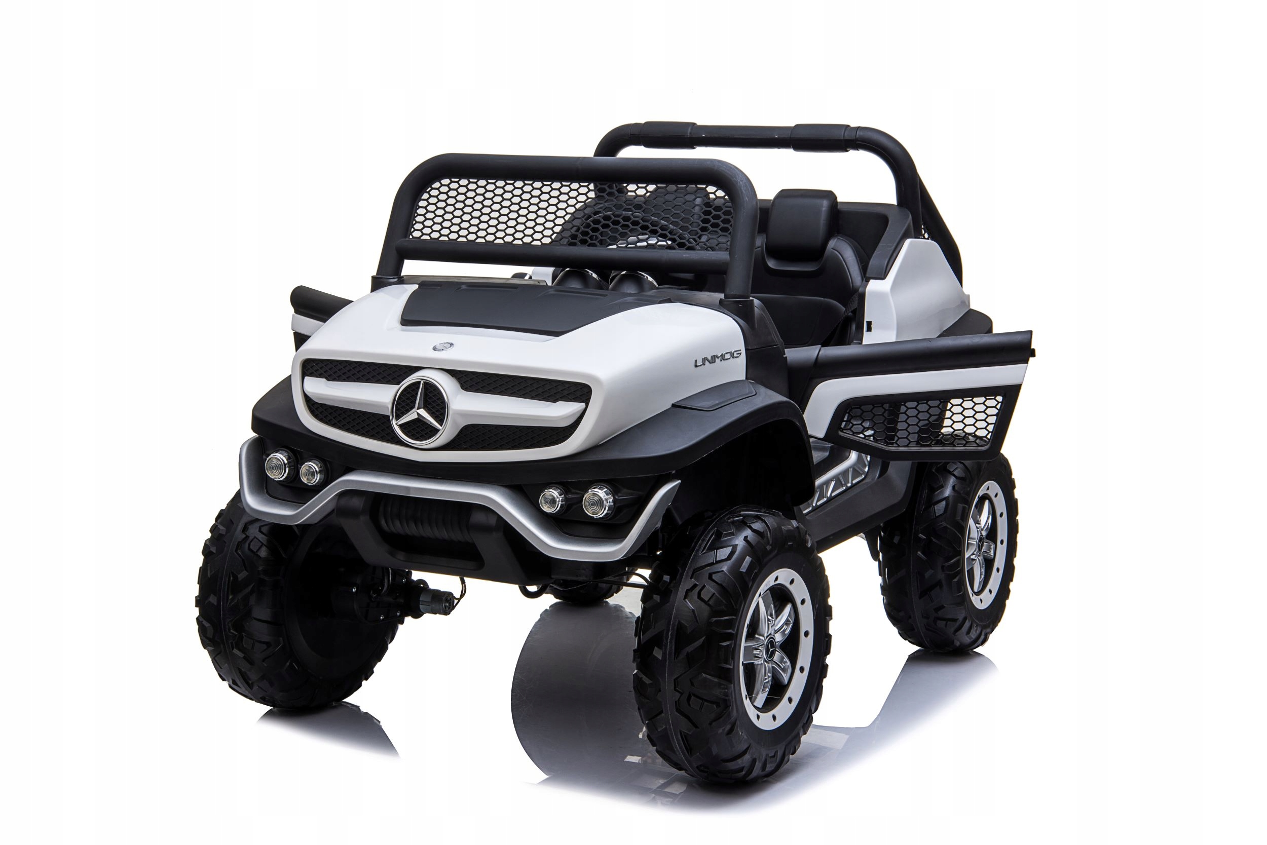 AUTOnaakumulatorMERCEDESUNIMOGXXL4x412V14Ah4SILNIKILiczbadrzwi2 belsilt Elektrinis automobilis vaikams Mercedes Unimog XXL 4x4 12V