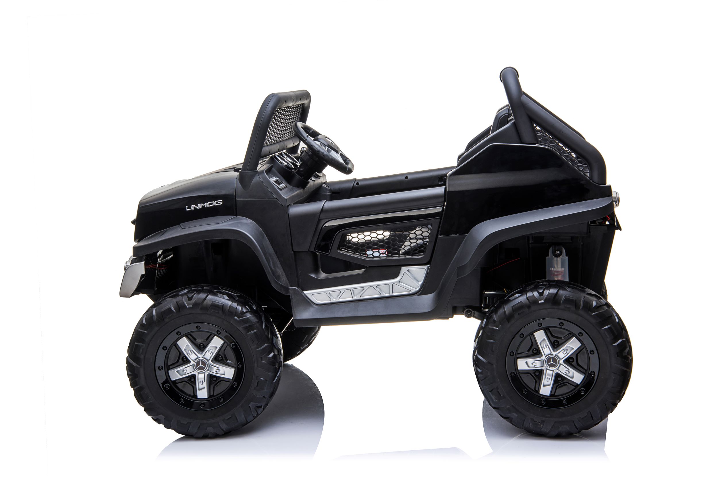 AUTOnaakumulatorMERCEDESUNIMOGXXL4x412V14Ah4SILNIKISzerokoscpojazdu85cm belsilt Elektrinis automobilis vaikams Mercedes Unimog XXL 4x4 12V