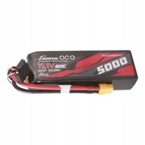 Akumuliatorius Gens Ace G-Tech 5000mAh 11.1V Short-Size su konektorem XT60 Plug