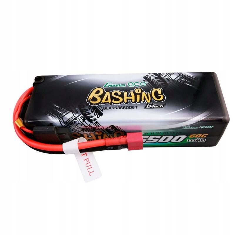 AkumulatorGensaceGTech5500mAh111V3S1P60CHardCaseStanopakowaniaoryginalne belsilt Akumuliatorius Gens Ace G Tech 5500mAh 111V 3S1P 60C HardCase