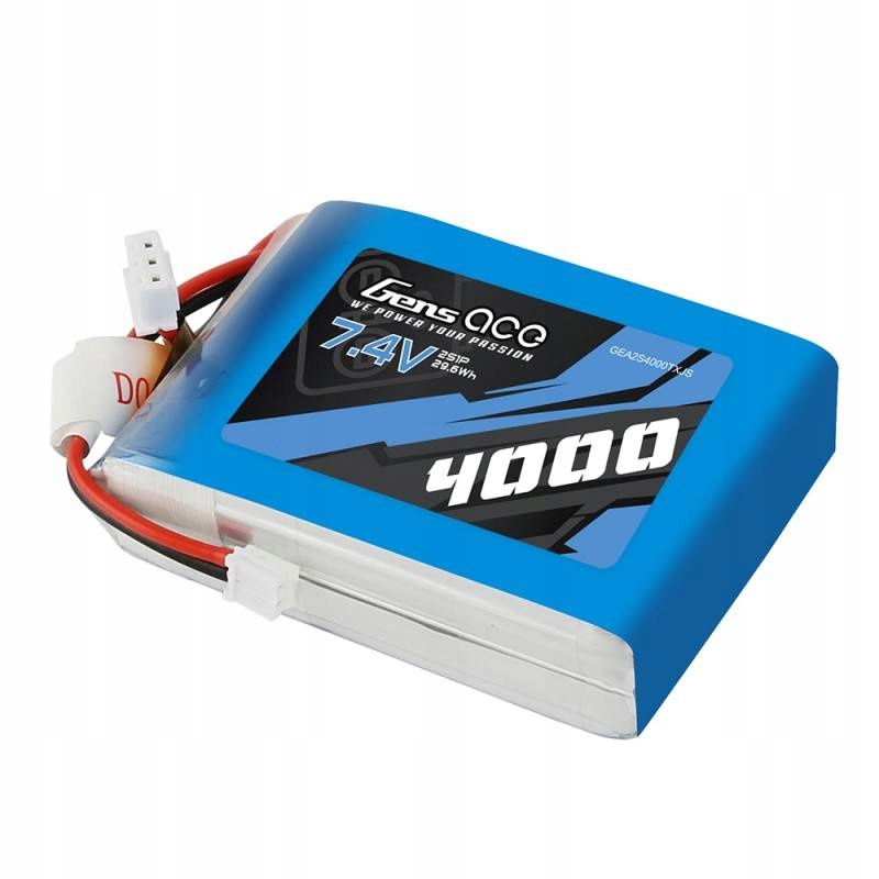 AkumulatorLiPoGensAce4000mAh74V1CMarkaGensAce belsilt Akumuliatorius LiPo Gens Ace 4000mAh 74V 1C