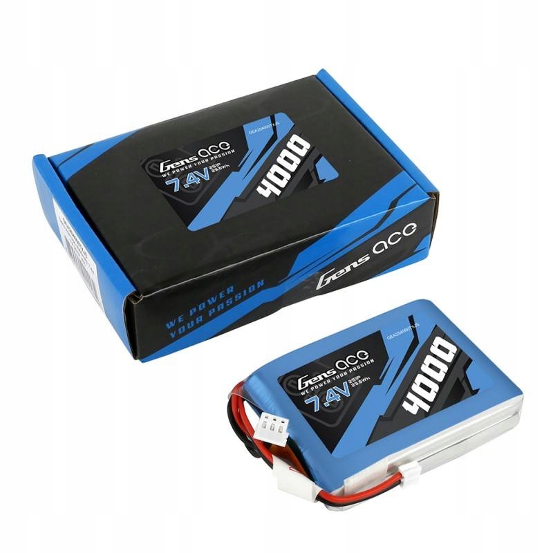 AkumulatorLiPoGensAce4000mAh74V1CWagaproduktuzopakowaniemjednostkowym01kg belsilt Akumuliatorius LiPo Gens Ace 4000mAh 74V 1C