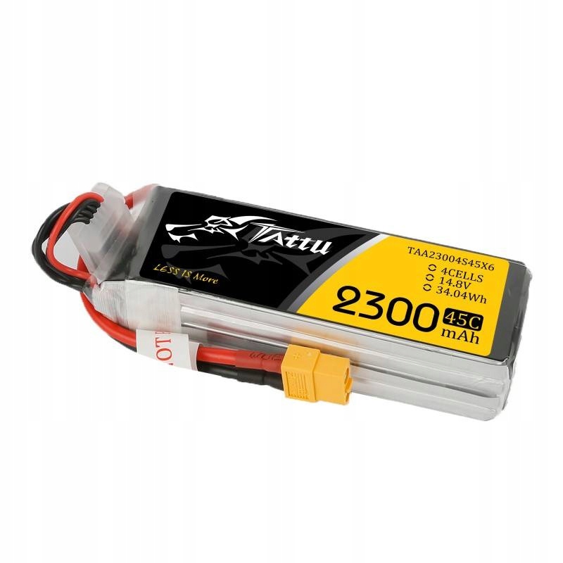 AkumulatorTattu2300mAh148V75C4S1PXT60MarkaTattu belsilt Akumuliatorius Tattu 2300mAh 148V 75C 4S1P XT60