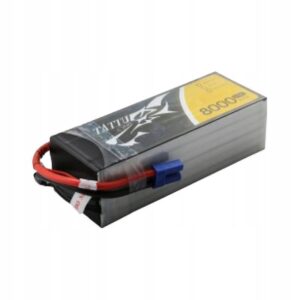 Akumuliatorius Tattu 8000mAh 22.2V 25C 6S1P LiPo su Konektorem EC5