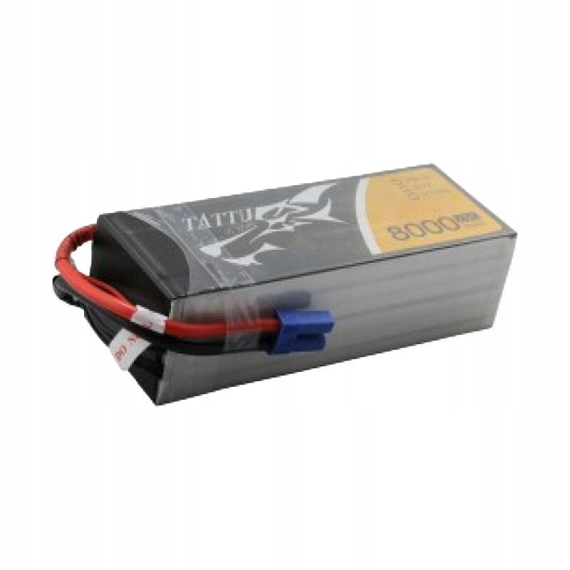 AkumulatorTattu8000mAh222V25C6S1PLipozKonektoremEC5Stanopakowaniaoryginalne belsilt Akumuliatorius Tattu 8000mAh 222V 25C 6S1P LiPo su Konektorem EC5