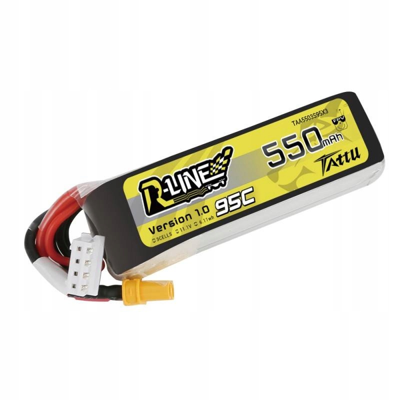 AkumulatorTattuRLine550mAh111V95C3S1PXT30Stanopakowaniaoryginalne belsilt Akumuliatorius Tattu R Line 550mAh 111V 95C 3S1P XT30