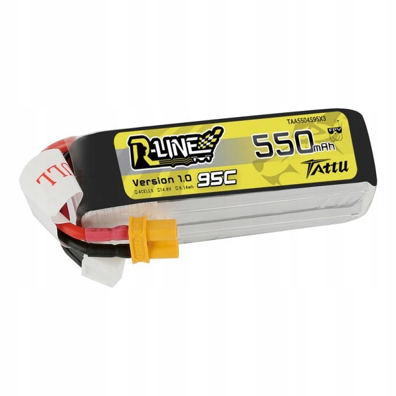 AkumulatorTattuRLine550mAh148V95C4S1PXT30Stanopakowaniaoryginalne belsilt Akumuliatorius Tattu R Line 550mAh 148V 95C 4S1P XT30