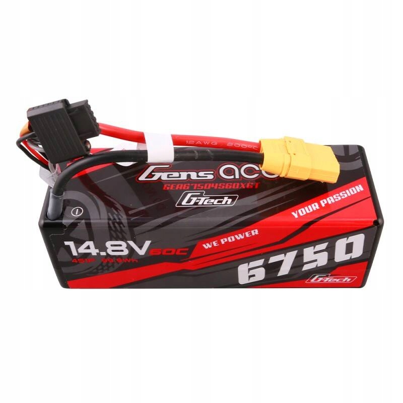 AkumulatordomodeliRCGensaceGTech6750mAh148V60C4S1P14XT90MarkaGensAce belsilt Akumuliatorius RC modeliams Gens Ace G Tech 6750mAh 148V 60C 4S1P 14 XT90