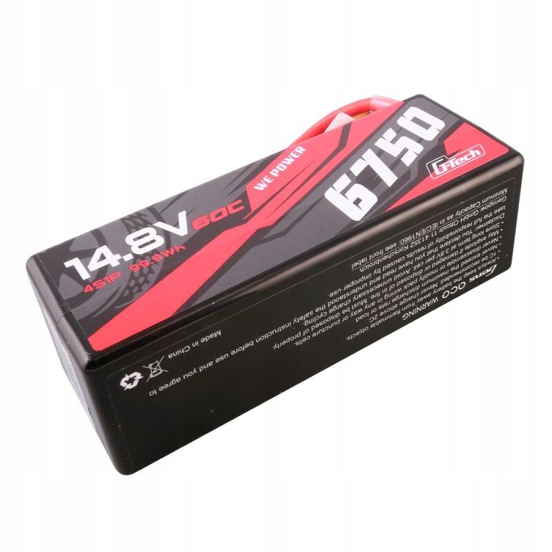AkumulatordomodeliRCGensaceGTech6750mAh148V60C4S1P14XT90Stanopakowaniaoryginalne belsilt Akumuliatorius RC modeliams Gens Ace G Tech 6750mAh 148V 60C 4S1P 14 XT90