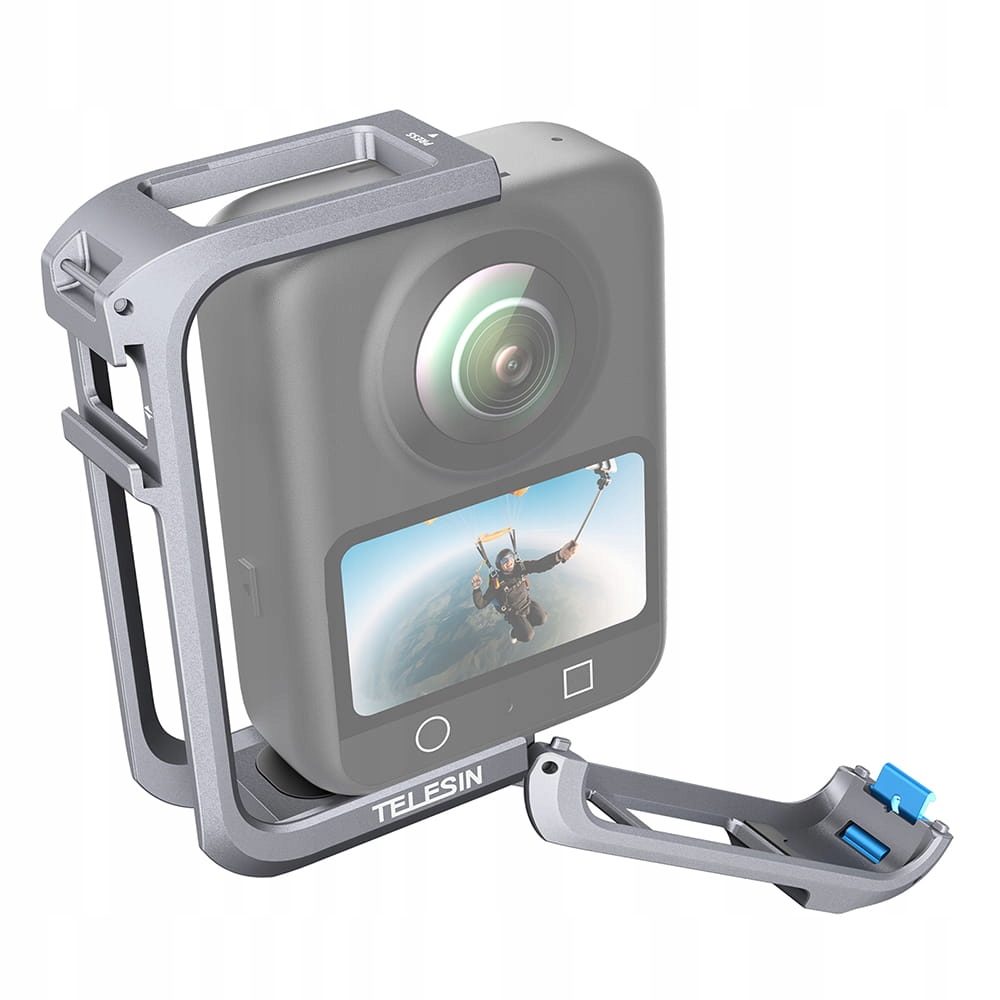 AluminiowaramkadoDJIOsmo360TelesinS6FMS30TDJoslonaobiektywuPrzeznaczenieDJI belsilt Aluminiowa rėmelis DJI Osmo 360 TELESIN S6 FMS 30 TDJ