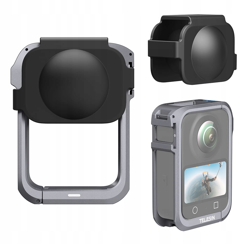 AluminiowaramkadoDJIOsmo360TelesinS6FMS30TDJoslonaobiektywu belsilt Aluminiowa rėmelis DJI Osmo 360 TELESIN S6 FMS 30 TDJ