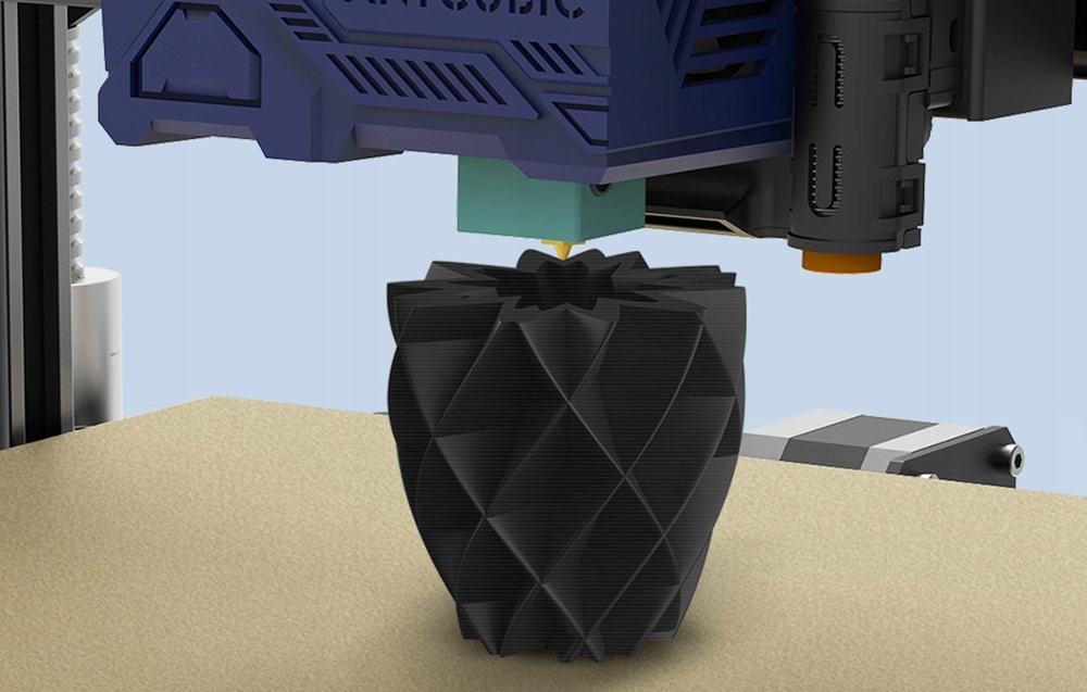 AnycubicFilamentPLAdoDrukarki3DCzarny175mm1kgTrwalyWydrukSrednicafilamentu175mm belsilt Anycubic filamentas Pla skirta spausdintuvai 3D juodas 175mm 1kg patvarus Wydruk