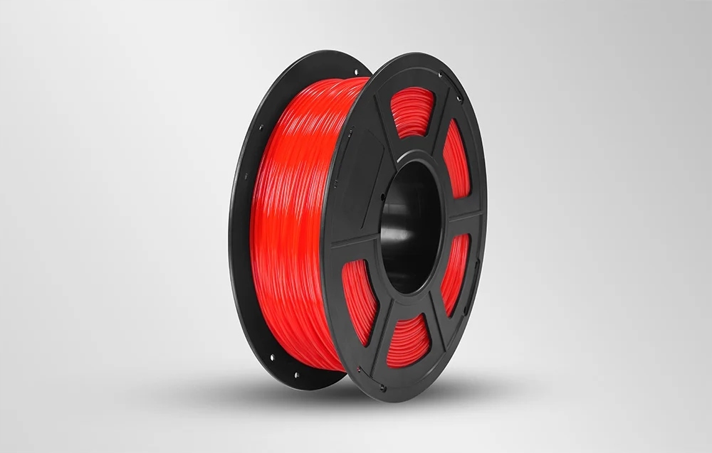 AnycubicFilamentTPUDoDrukarki3DOdpornyWytrzymaly1kgCzerwonyStanopakowaniaoryginalne belsilt Anycubic filamentas Tpu skirta spausdintuvai 3D atsparus patvarus 1kg raudonas