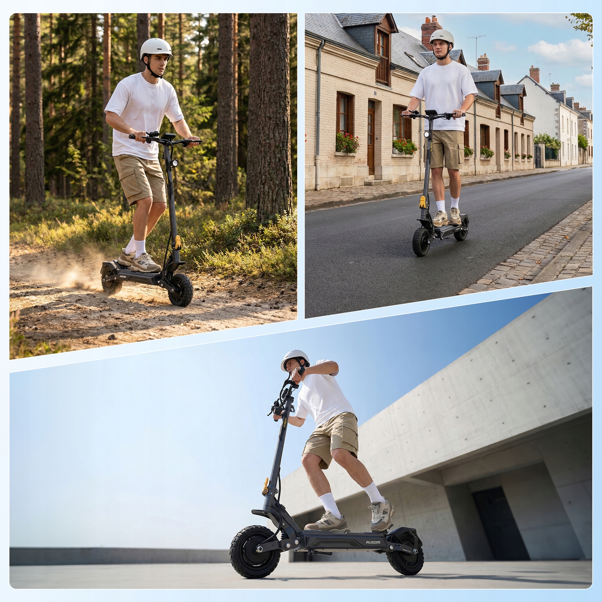 AusomGosoul2ProDualHulajnogaelektryczna2000W90KMNFCShocFreeZasieg90km belsilt Ausom Gosoul 2 Pro Dual Elektrinis paspirtukas 2000 W 90 km NFC ShocFree 2000W versija 5