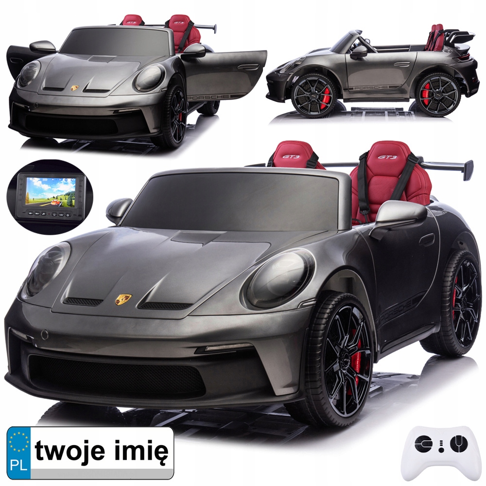 AutonaakumulatormalowaneDWUOSOBOWElicencjonowanePorsche911GT3PA0335 belsilt Elektrinis automobilis vaikams Porsche 911GT3 PA0335 dviem