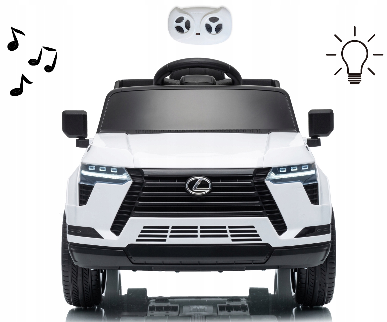 elektrinis automobilis vaikams Światła LED 2 varikliai 12V 35 W Lexus GX550 Milly Mally  12 V 7 Ah variantas 2