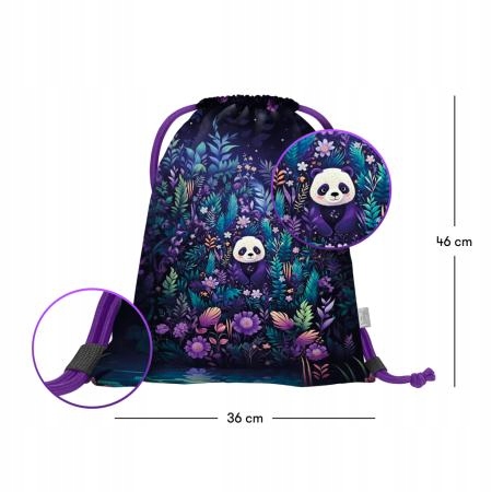 BAAGL3czesciowyZestawErgoJunglePandatornisterpiornikworekEANGTIN8595689342623 belsilt Mokyklinės kuprinės rinkinys Baagl įvairiaspalvė 19 l A4 formatui