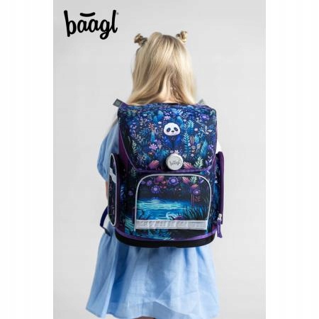 BAAGL3czesciowyZestawErgoJunglePandatornisterpiornikworekWysokoscproduktu39cm belsilt Mokyklinės kuprinės rinkinys Baagl įvairiaspalvė 19 l A4 formatui