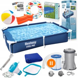 Karkasinis lauko baseinas Bestway 300x201x66cm rinkinys 56411 variantas 2