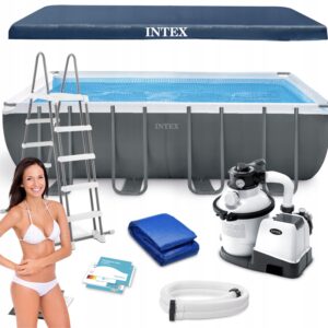 Karkasinis lauko baseinas Intex 549x274x132CM su pompa rinkinys