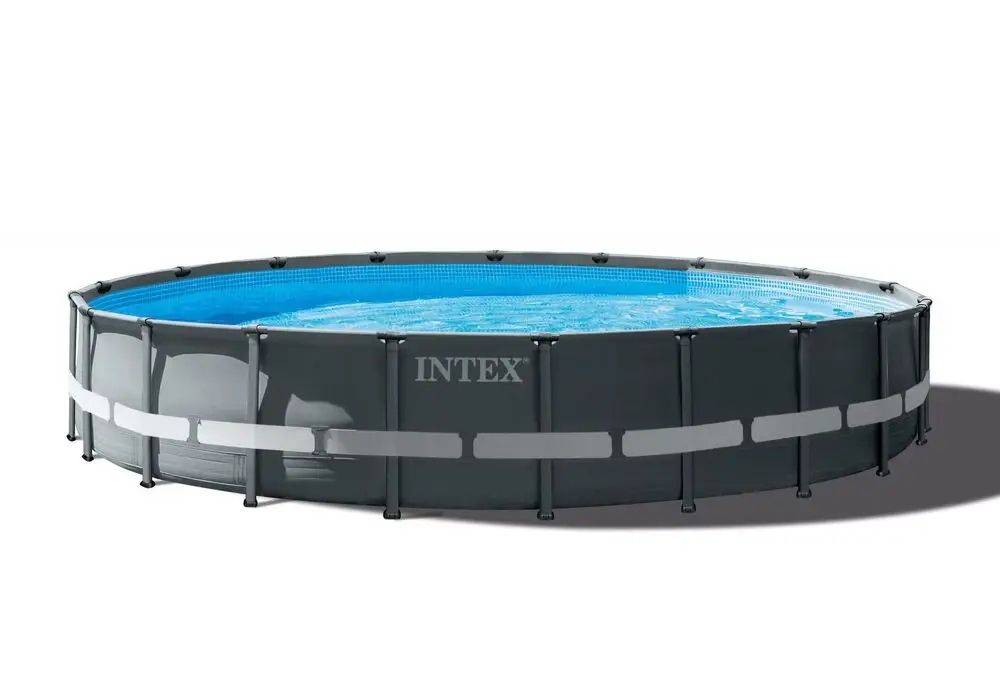 BASENSTELAZOWYOGRODOWYZPOMPADRABINKA610x122INTEX26334Zestaw11w1Wagaproduktuzopakowaniemjednostkowym1337kg belsilt Karkasinis lauko baseinas Intex 610×122 cm su kopėtėlėmis rinkinys 26334 variantas 6