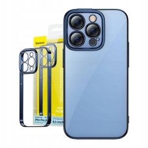 Baseus rinkinys apsauginis skaidrūs dėklas ir grūdintas stiklas iPhone 14 Pro