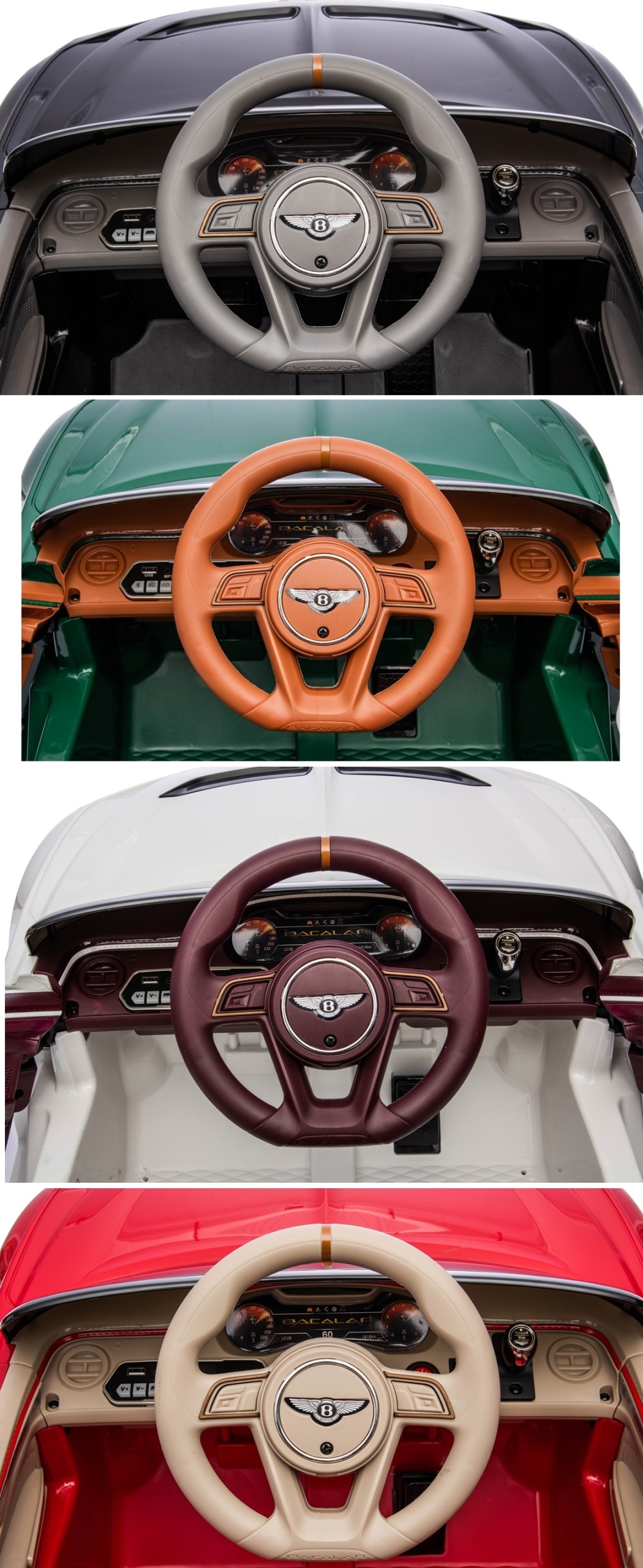 Bentley B 12V eko odos sėdynė EVA ratai elektrinis automobilis vaikams Bluetooth 12 V 7 Ah LED nuotolinio valdymo pultas