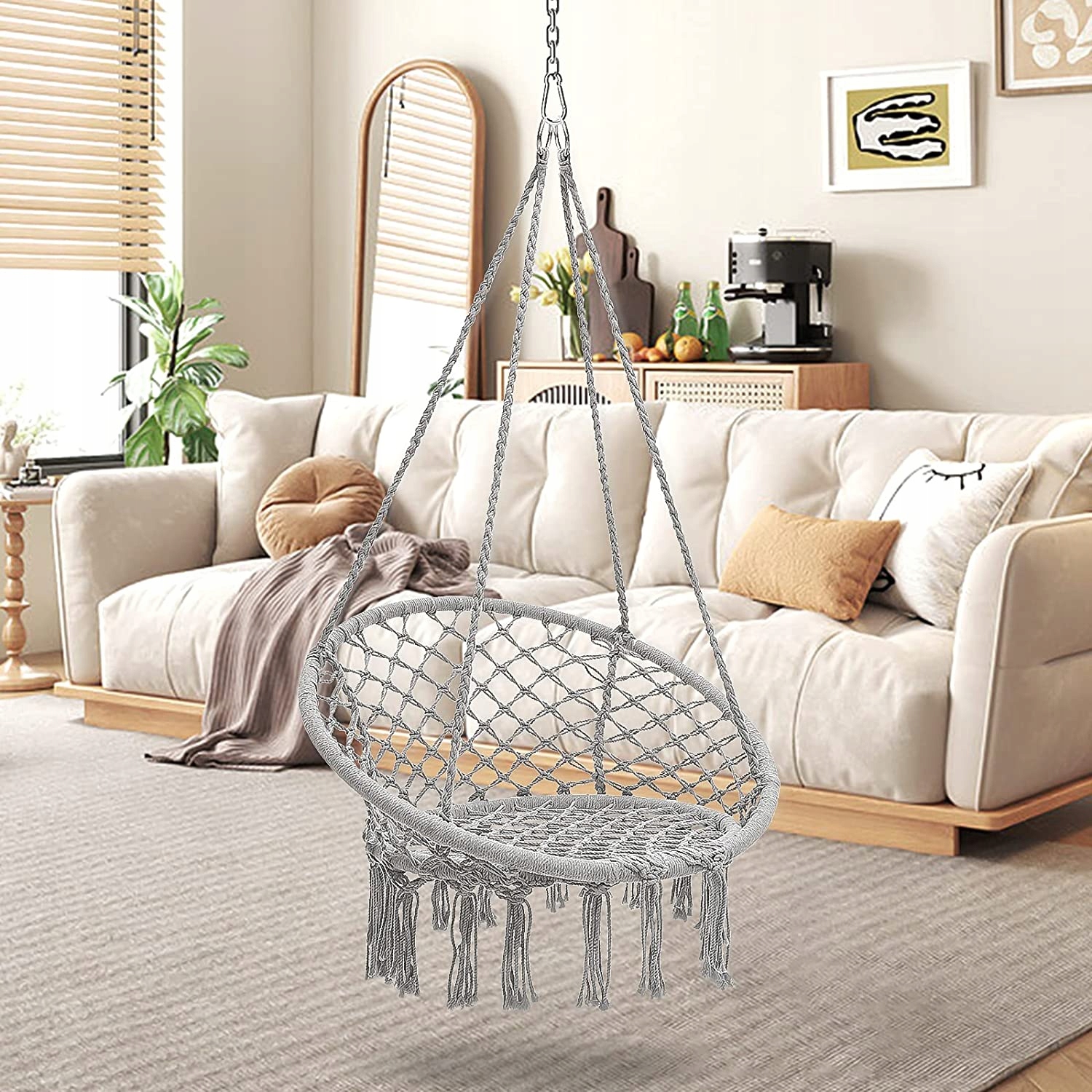 BOCIANIEGNIAZDOHUSTAWKAOGRODOWAFOTELWISZACYKRZESLOBOCIANBOHO80CMWysokoscproduktu120cm belsilt Gandro lizdo sūpynės vaikams 80 cm variantas 2 sodui